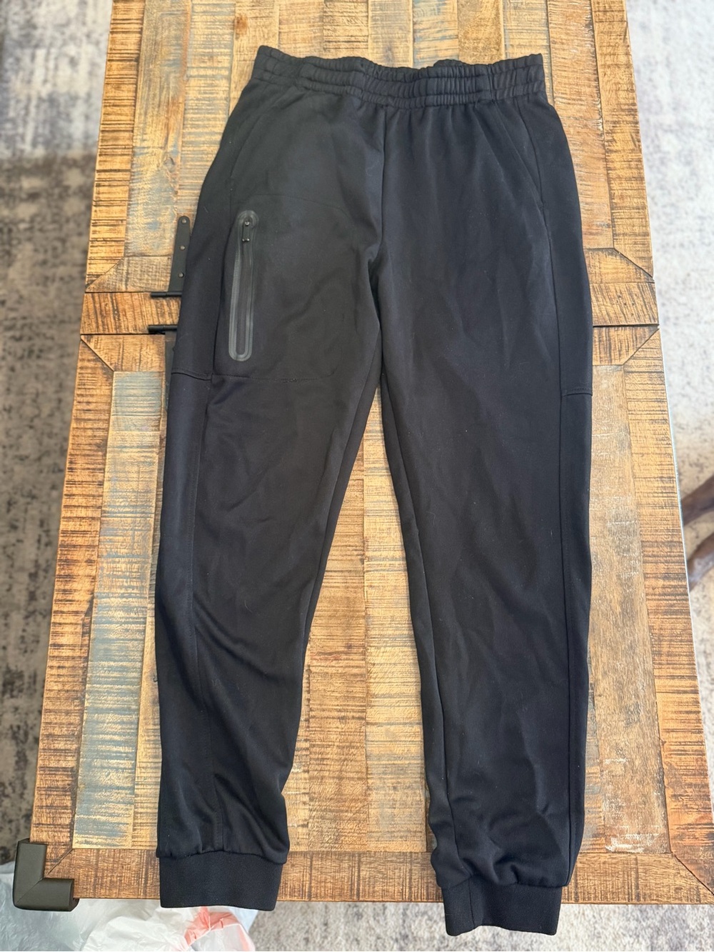 Champion Black Men's Jogger Sweatpants with Zippered Pocket